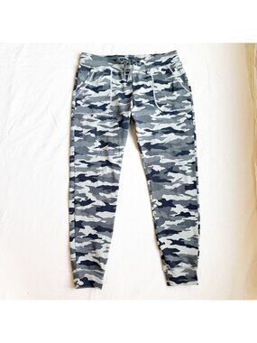 Zyia Active Womens Camo Joggers Large Nylon Spandex Blend Gray & Black